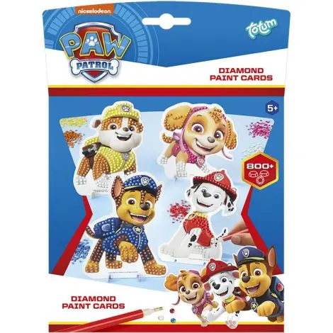 Set creativ diamond painting Paw Patrol, Patrula Catelusilor, Totum
