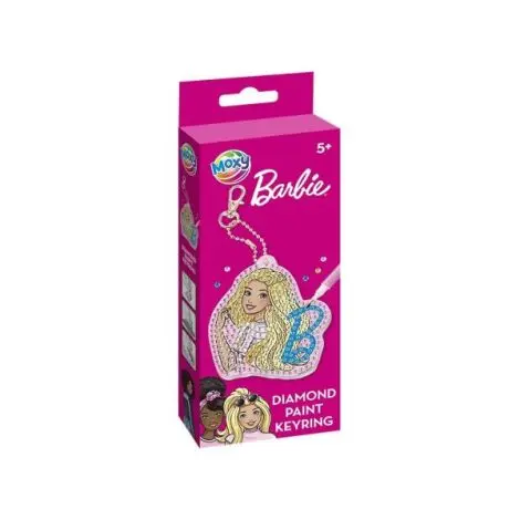 Set creativ DIY, Creeaza propriul breloc cu tehnica diamond painting, Barbie