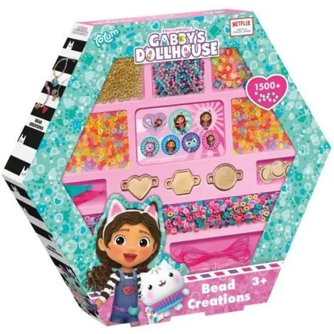 Set creativ DIY cu margele cu tematica Gabby Dollhouse