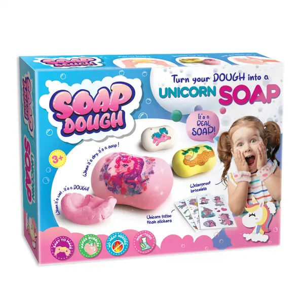 Set creativ DIY Strigo Fa-ti propriul sapun,model Unicorn,+3 ani