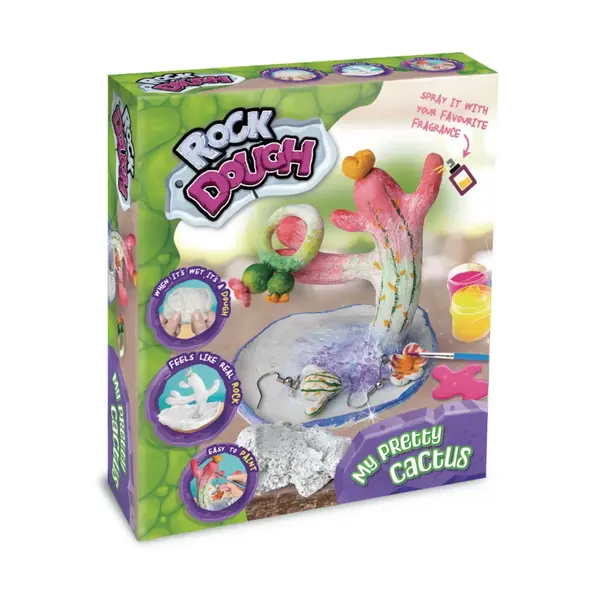 Set creativ DIY Strigo -Suport bijuterii Cactus din ciment cu accesorii inlcuse,+7 ani