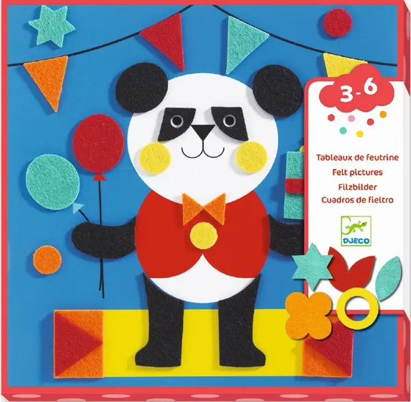 Set creativ Djeco - Colaje Creaturi tandre