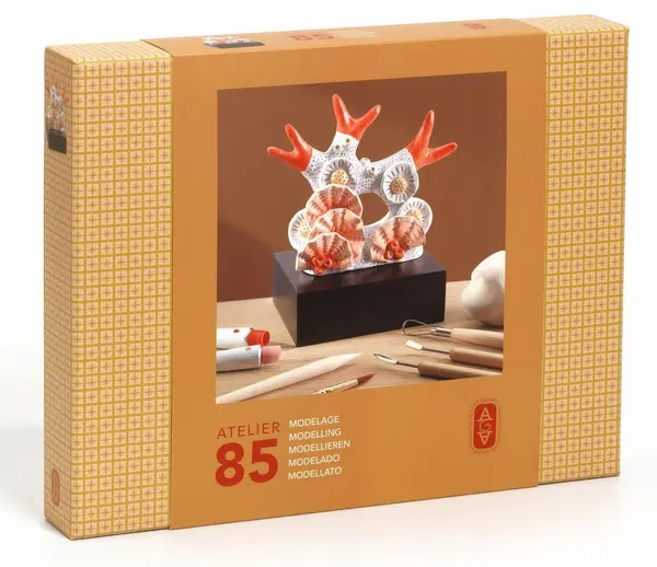 Set creativ Djeco - Modelare cu lut, coral