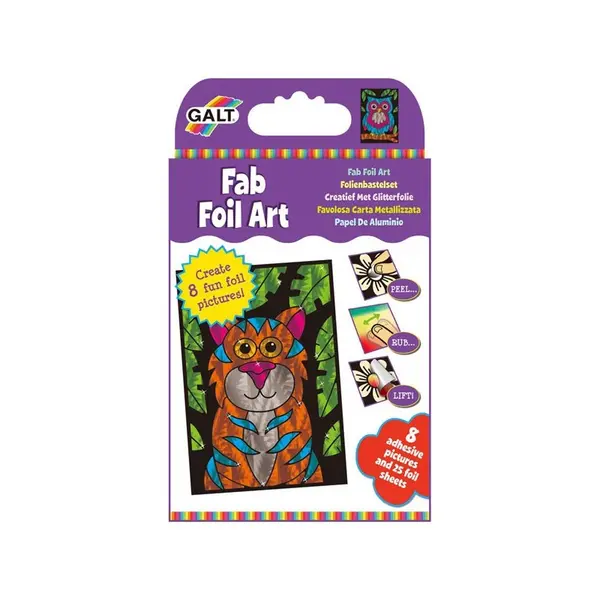 Set creativ Galt - Creeaza imagini cu folie, animale