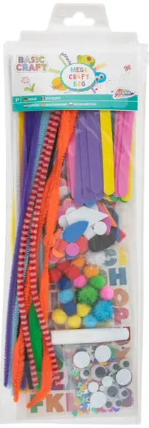 Set creativ Grafix - Megacraft Bag Boys, 250 piese, sortiment
