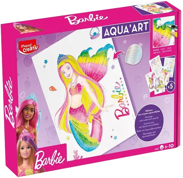 Set creativ Maped Creativ - Aqua Art, Barbie