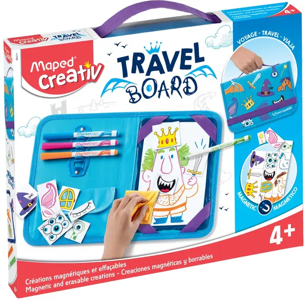 Set creativ Maped Creativ - Travel Board, 21 piese