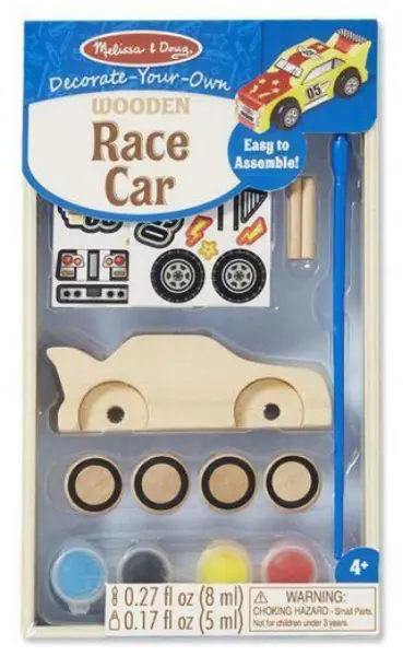Set creativ Melissa & Doug - Masinuta din lemn