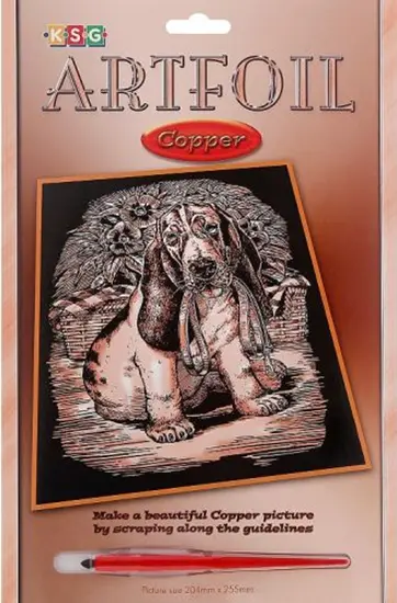 Set creativ pentru gravura KSG Crafts - Basset Hound