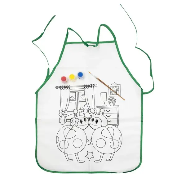 Set creativ pentru pictat Primul meu sort cu pensula si 3 culori, alb