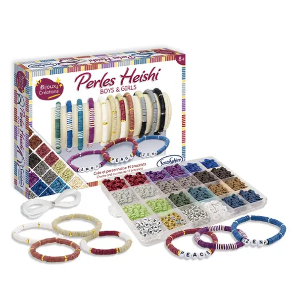 Set creativ - Perles Heishi, boys & girls | Sentosphere