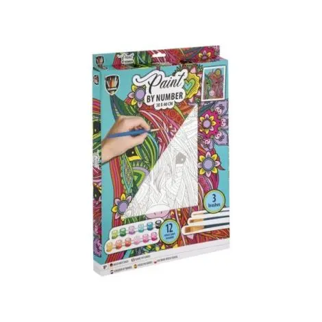 Set creativ, Picteaza pe numere, Canvas Unicorn, Grafix