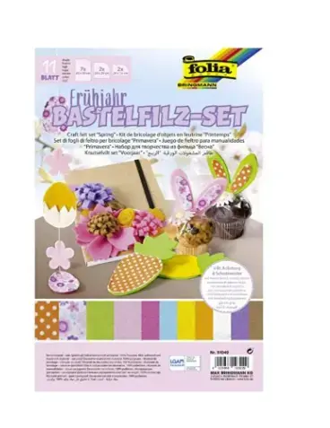 Set creativ Spring PF0001820941, cu 11 bucati de pasla