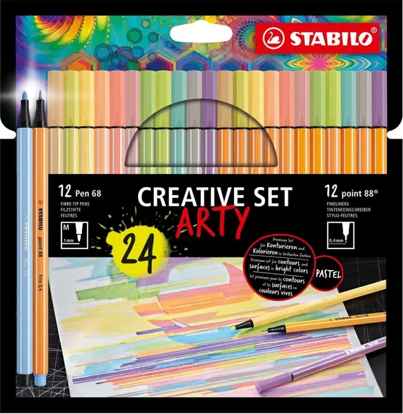 Set creativ Stabilo Arty - 24 piese