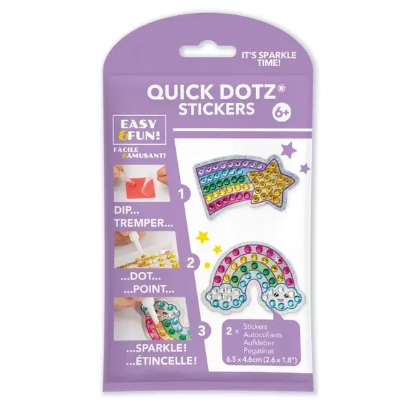 Set creativ super-rapid, autocolante BIG DOTZ - Stea Cometa si Curcubeu