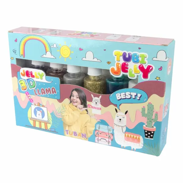 Set creativ Tuban - Tubi Jelly, Lama, 6 culori