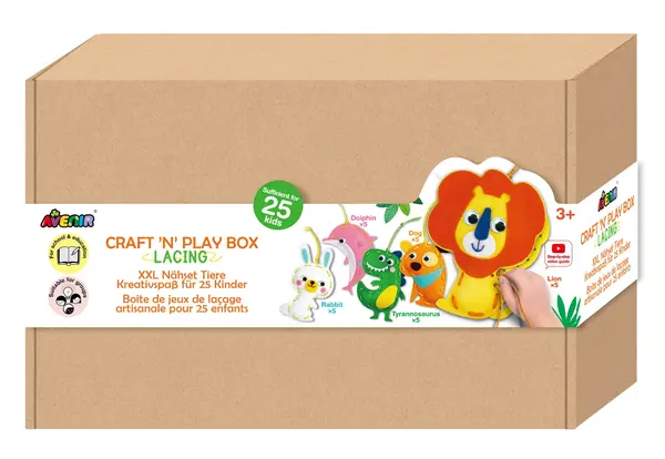 Set creativ XXL de cusut cu tehnica siretului - Craft N Play Box