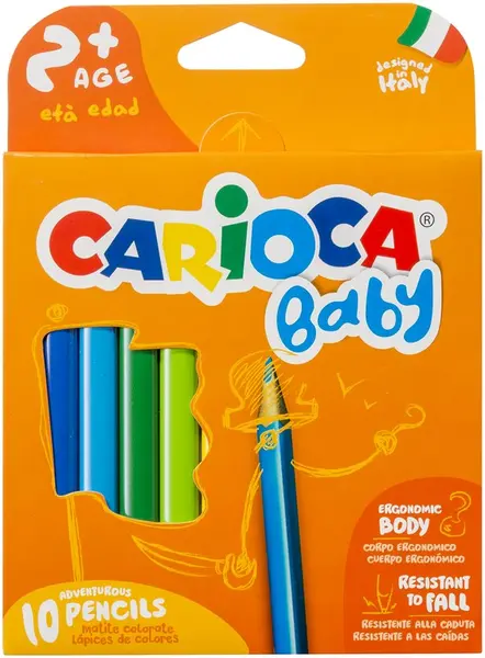 Set creioane colorate Carioca Baby - 10 culori