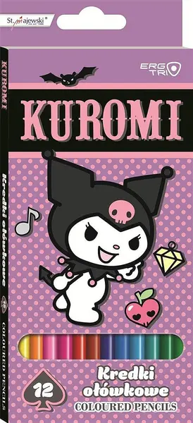 Set creioane colorate St. Majewski Kuromi - 12 culori