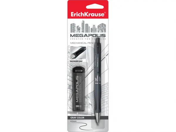 Set creion mecanic Erich Krause Megapolis Concept 0,5mm + mine rezerva