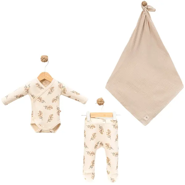 Set cu scutec Minisse - 3-6 luni, Leaves