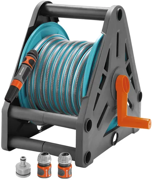 Set cu tambur pentru furtun de grădină și accesorii Gardena - 1/2 ", 13 mm, 15 m