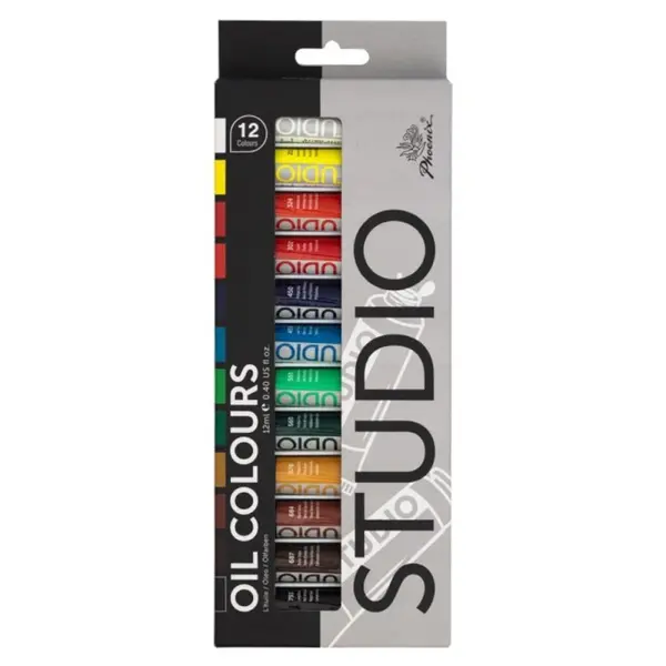 Set Culori in Ulei Phoenix, 12 Tuburi x 12 ml