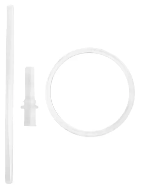 Set cupe de schimb cu paie și curea din silicon KikkaBoo - Music Fest, 450 ml