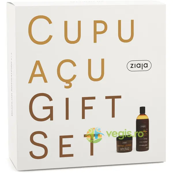 Set Cupuacu: Scrub Exfoliant de Corp cu Zahar Cristalin Cupuacu 200ml + Gel De Dus Cristalin Cupuacu 500ml