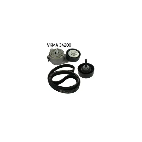 Set curea transmisie cu caneluri SKF VKMA 34200