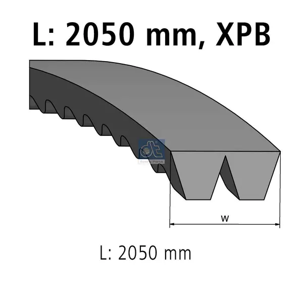 Set curea trapezoidala DT Spare Parts 4.80675