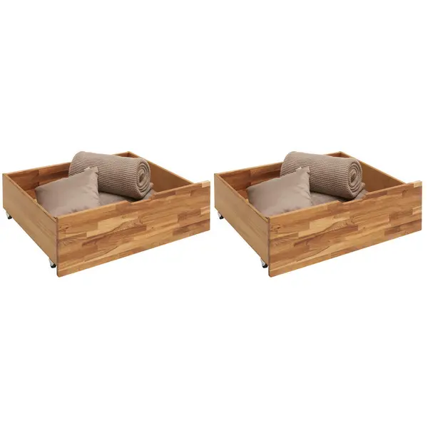 Set Cutii Depozitare Sub Pat, stejar sălbatic