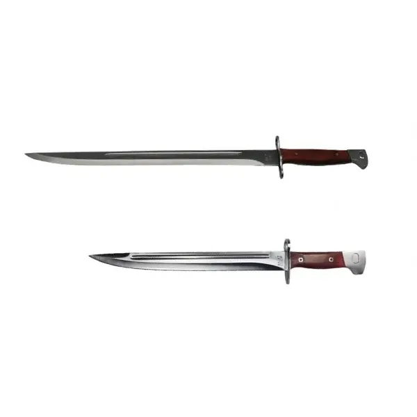 Set Cutit AK si Maceta vanatoare, model AK, otel inoxidabil, 61 cm, argintiu