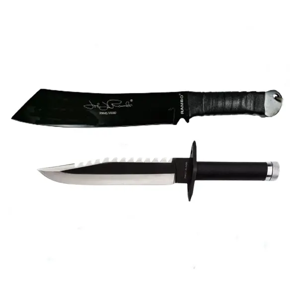 Set Cutit de vanatoare, 35 cm si Maceta, 43 cm, DEPOX , Teaca inclusa