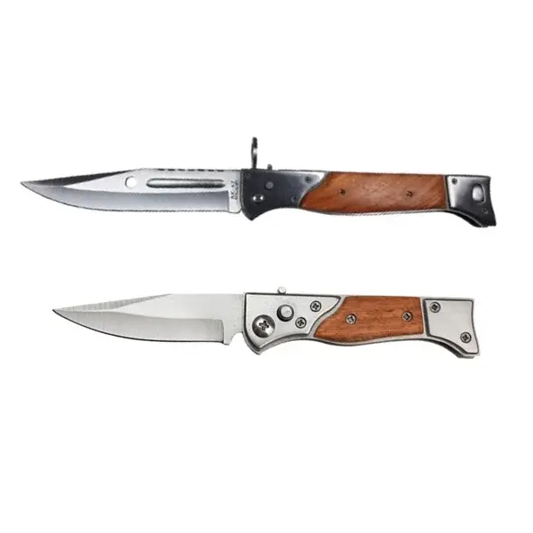 Set cutit de vanatoare automat 16.5 cm si briceag AK-47, 27 cm, teaca inclusa