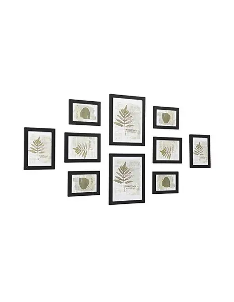 Set de 10 rame foto, Songmics, Negru, RPF310H