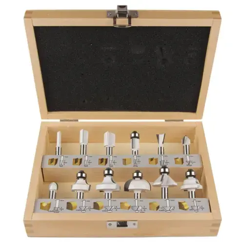 Set de 12 freze pentru lemn Makita D-53556