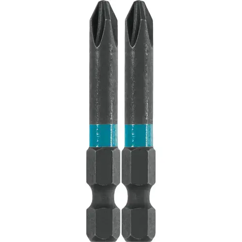 Set de 2 biti de impact, Makita, Impact Black, PH2x50mm