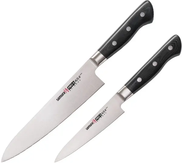 Set de 2 cuțite Samura - PRO-S, mâner negru