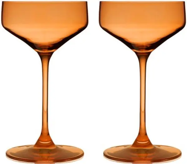 Set de 2 pahare de cocktail coupe Viski - Nouveau, 192 ml, chihlimbar