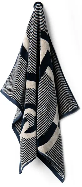Set de 2 prosoape din bumbac La Reina - Cavalier, 60 х 100 cm, albastru inchis