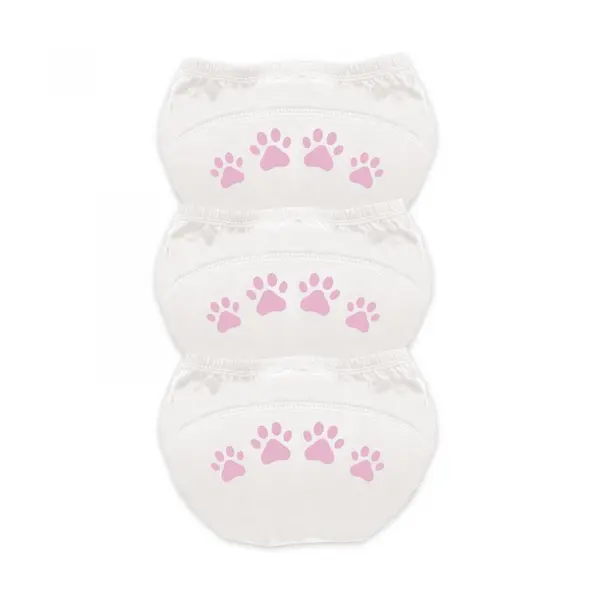 Set de 3 chilotei de antrenament la olita My Little Training Pants 18-24 luni Pisica