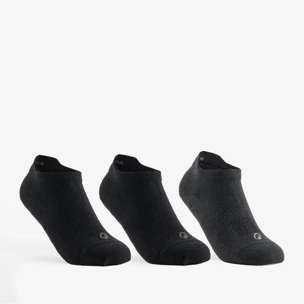 SET DE 3 PERECHI X ȘOSETE SPORT SCURTE RS 160 NEGRU NEGRU GRI COPII