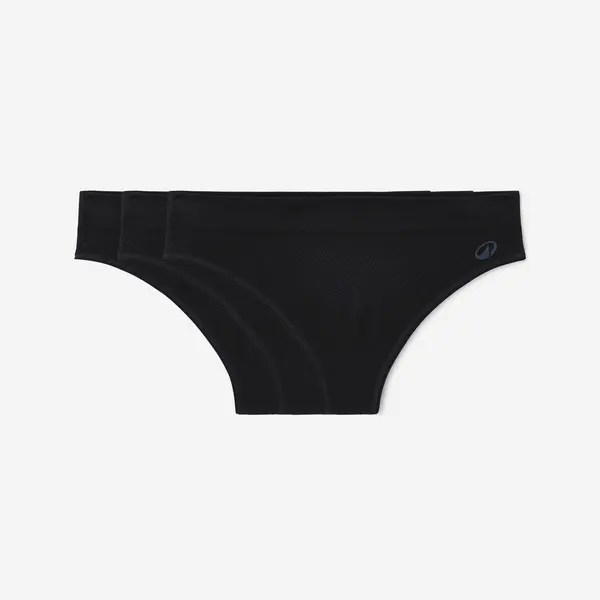 Set de 3 tanga, negru, damă