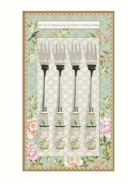 Set de 4 furculite - Palace Garden Aqua | Nuova R2S