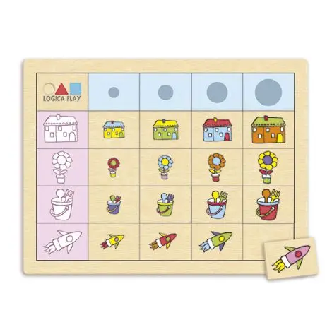 Set de 4 jocuri educative Montessori Logic1