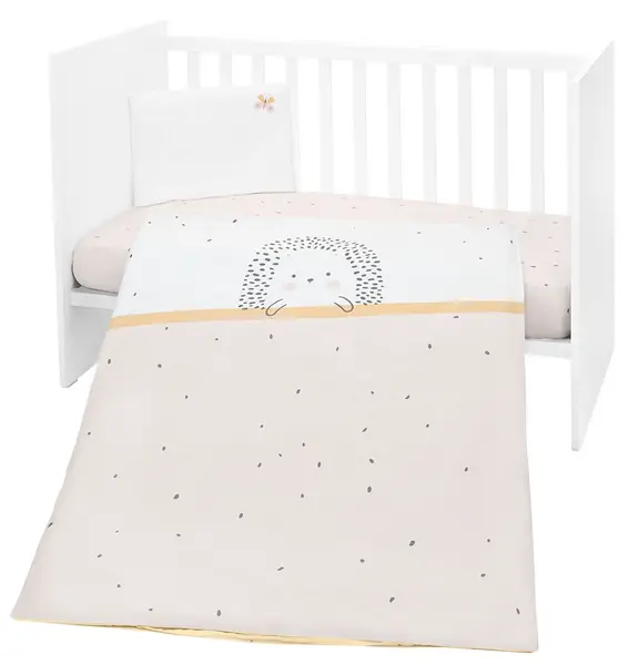 Set de 5 piese de lenjerie de pat pentru copii KikkaBoo - Hedge hugs