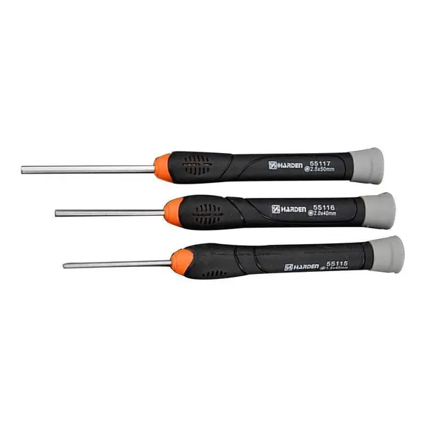 Set de 5 Surubelnite de Precizie, Hex, Profesional, Harden, 2.5 x 50 mm