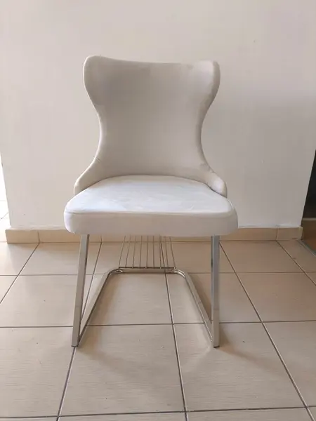 SET DE 6 SCAUNE STELLA CREM CU ARGINTIU