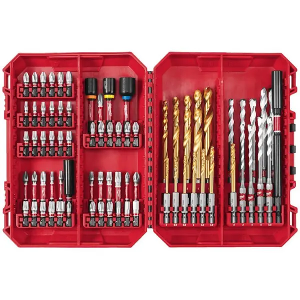 Set de 74 elemente milwaukee 4932501308, bit-uri, chei tubulare, burghie, extense bit